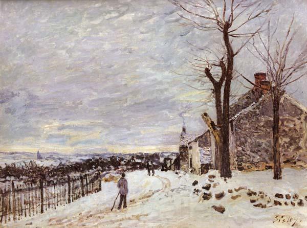 Alfred Sisley Snowy Weather at Veneux-Nadon